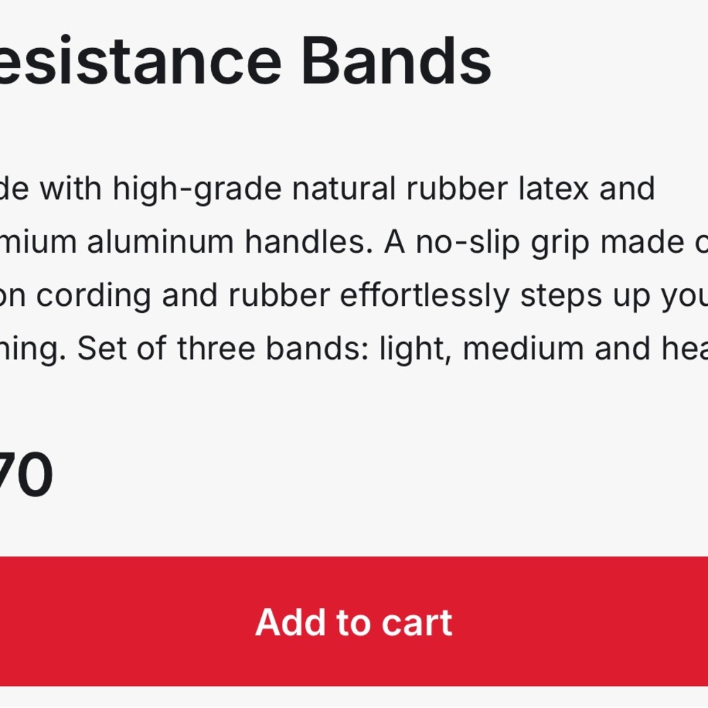 Peloton Resistance Bands - Black and Red - Picture 5 of 5